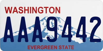 WA license plate AAA9442