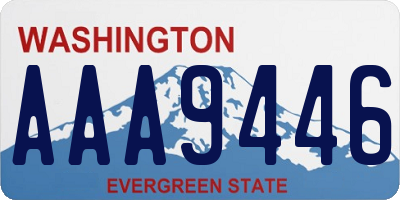 WA license plate AAA9446