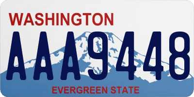 WA license plate AAA9448