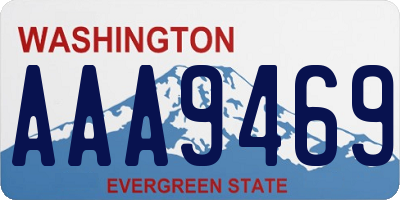 WA license plate AAA9469