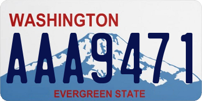 WA license plate AAA9471