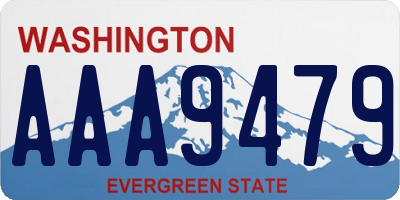 WA license plate AAA9479