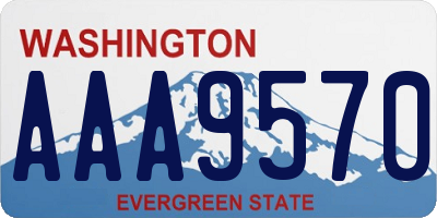 WA license plate AAA9570