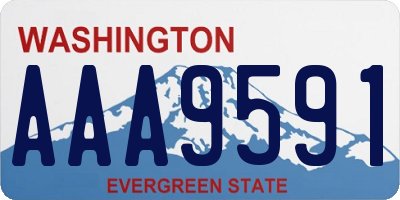 WA license plate AAA9591