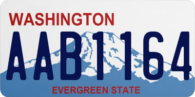 WA license plate AAB1164