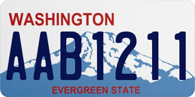 WA license plate AAB1211