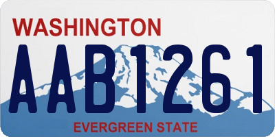 WA license plate AAB1261