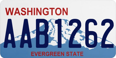 WA license plate AAB1262