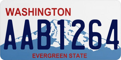 WA license plate AAB1264