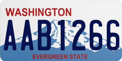 WA license plate AAB1266