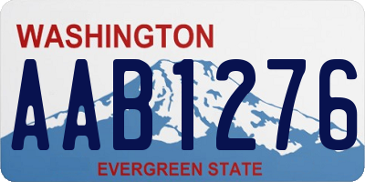 WA license plate AAB1276