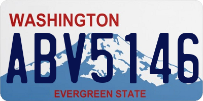 WA license plate ABV5146