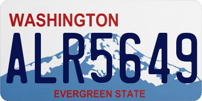 WA license plate ALR5649