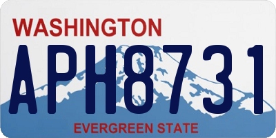 WA license plate APH8731