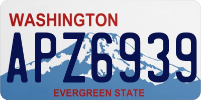 WA license plate APZ6939