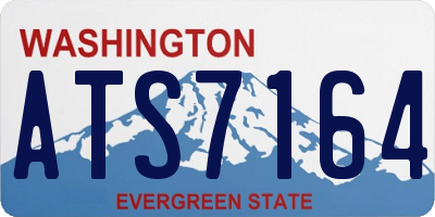 WA license plate ATS7164
