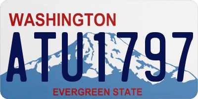 WA license plate ATU1797