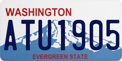 WA license plate ATU1905