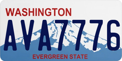 WA license plate AVA7776