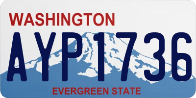 WA license plate AYP1736