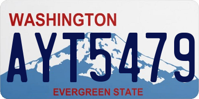 WA license plate AYT5479