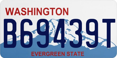 WA license plate B69439T