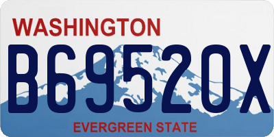 WA license plate B69520X