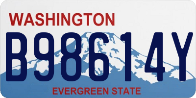 WA license plate B98614Y