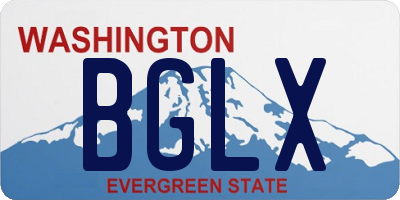 WA license plate BGLX