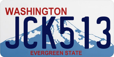 WA license plate JCK513