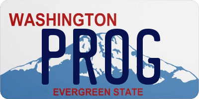 WA license plate PROG