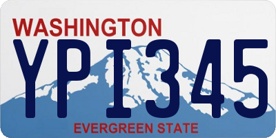 WA license plate YPI345