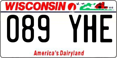 WI license plate 089YHE
