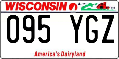 WI license plate 095YGZ