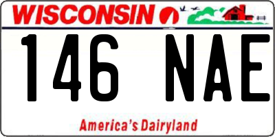 WI license plate 146NAE