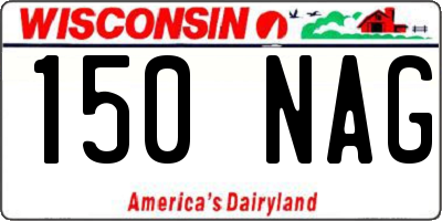 WI license plate 150NAG