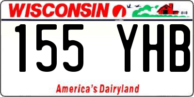WI license plate 155YHB