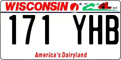 WI license plate 171YHB