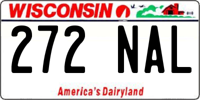 WI license plate 272NAL
