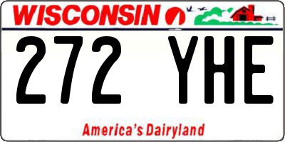 WI license plate 272YHE