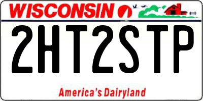 WI license plate 2HT2STP
