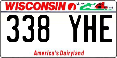 WI license plate 338YHE