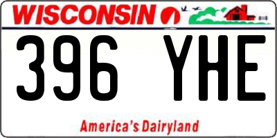 WI license plate 396YHE