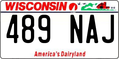 WI license plate 489NAJ