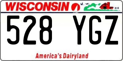 WI license plate 528YGZ