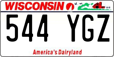 WI license plate 544YGZ