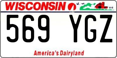 WI license plate 569YGZ