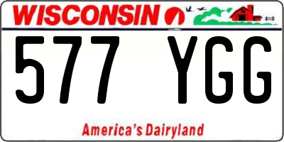 WI license plate 577YGG