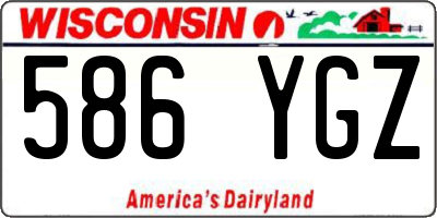 WI license plate 586YGZ