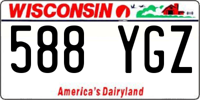 WI license plate 588YGZ